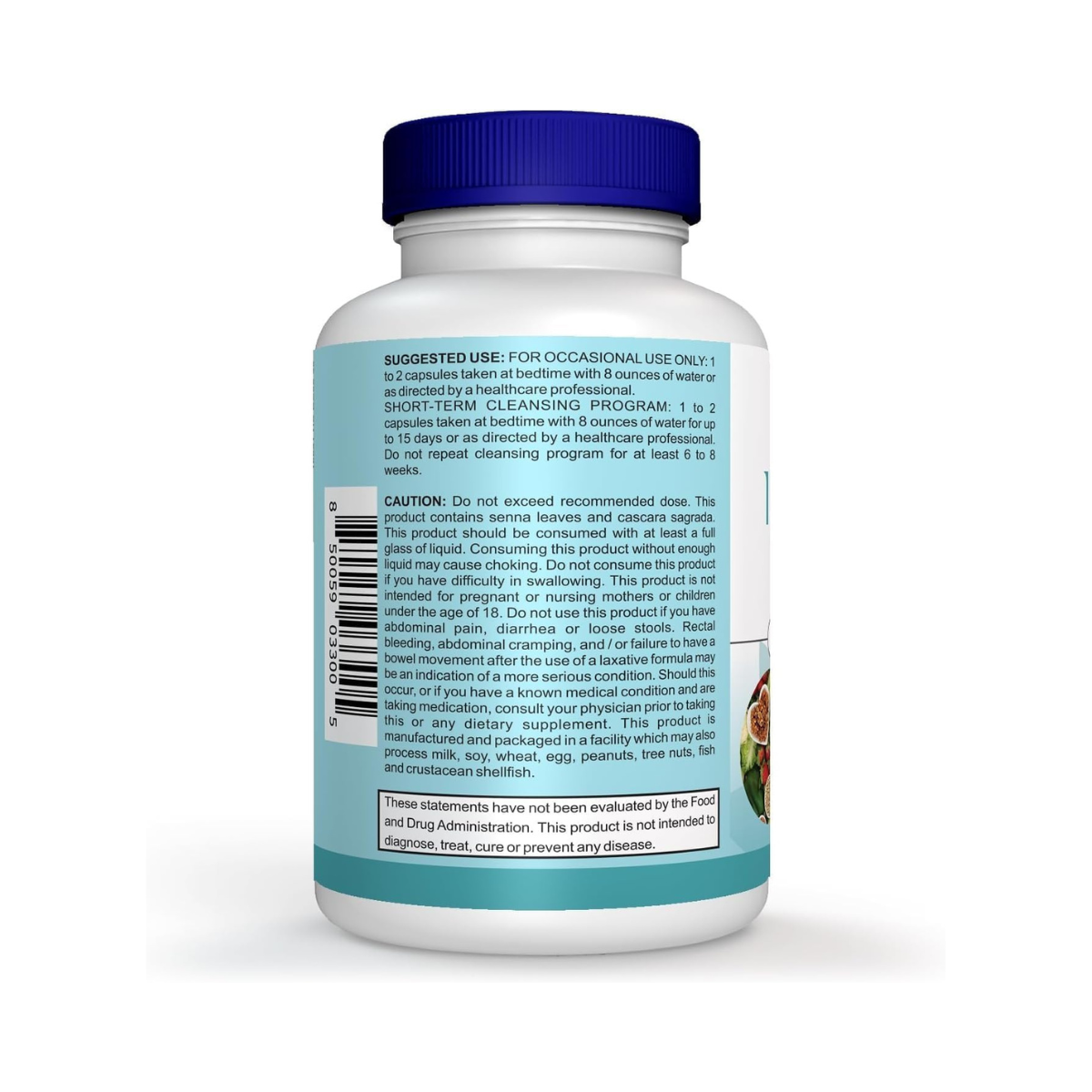 15 Day Cleanse – Gut & Colon Detox Supplement with Senna, Cascara & Psyllium Husk – 30 Capsules