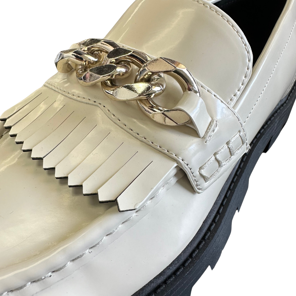 Nine West Women’s Slip-On Round Toe Casual Loafers Off-White | Size 11