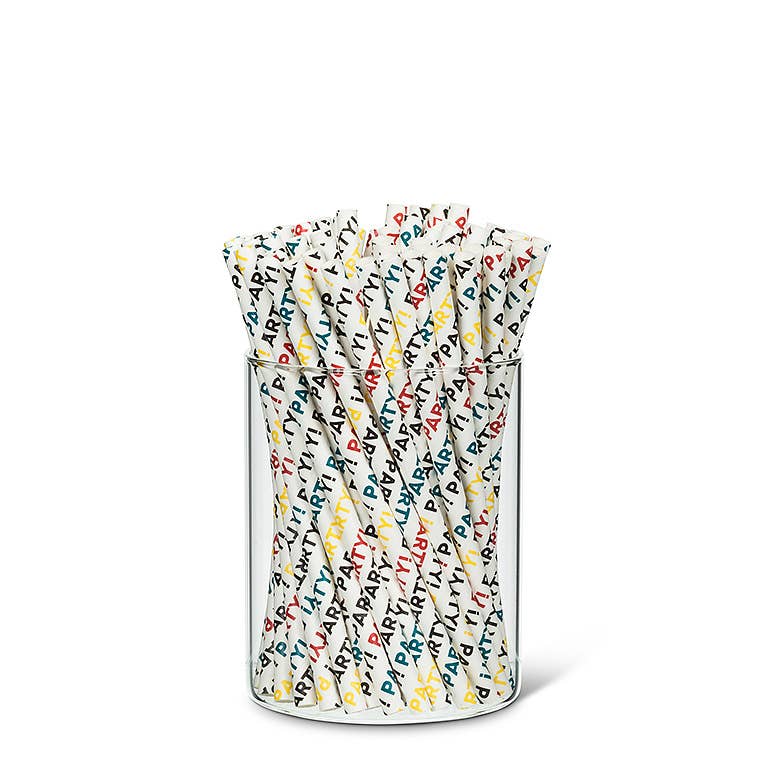 Allover Party Cocktail Straw, 100Pc - Abbott