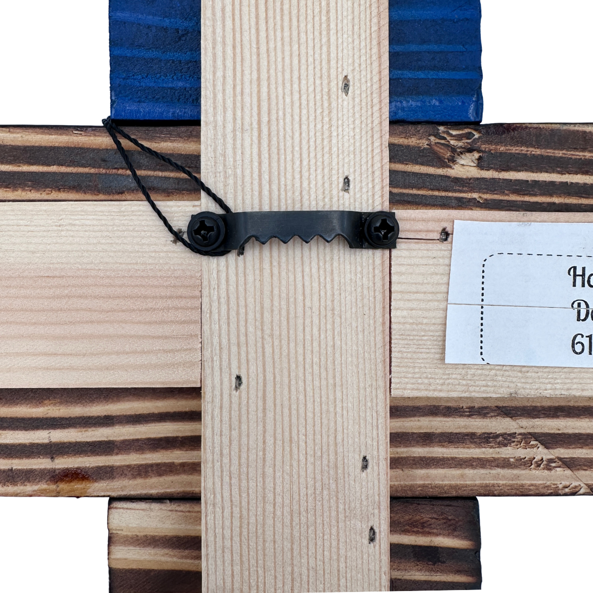 Handmade Wooden Americana Cross Wall Art – Patriotic Stars & Stripes Design – Made in Minnesota