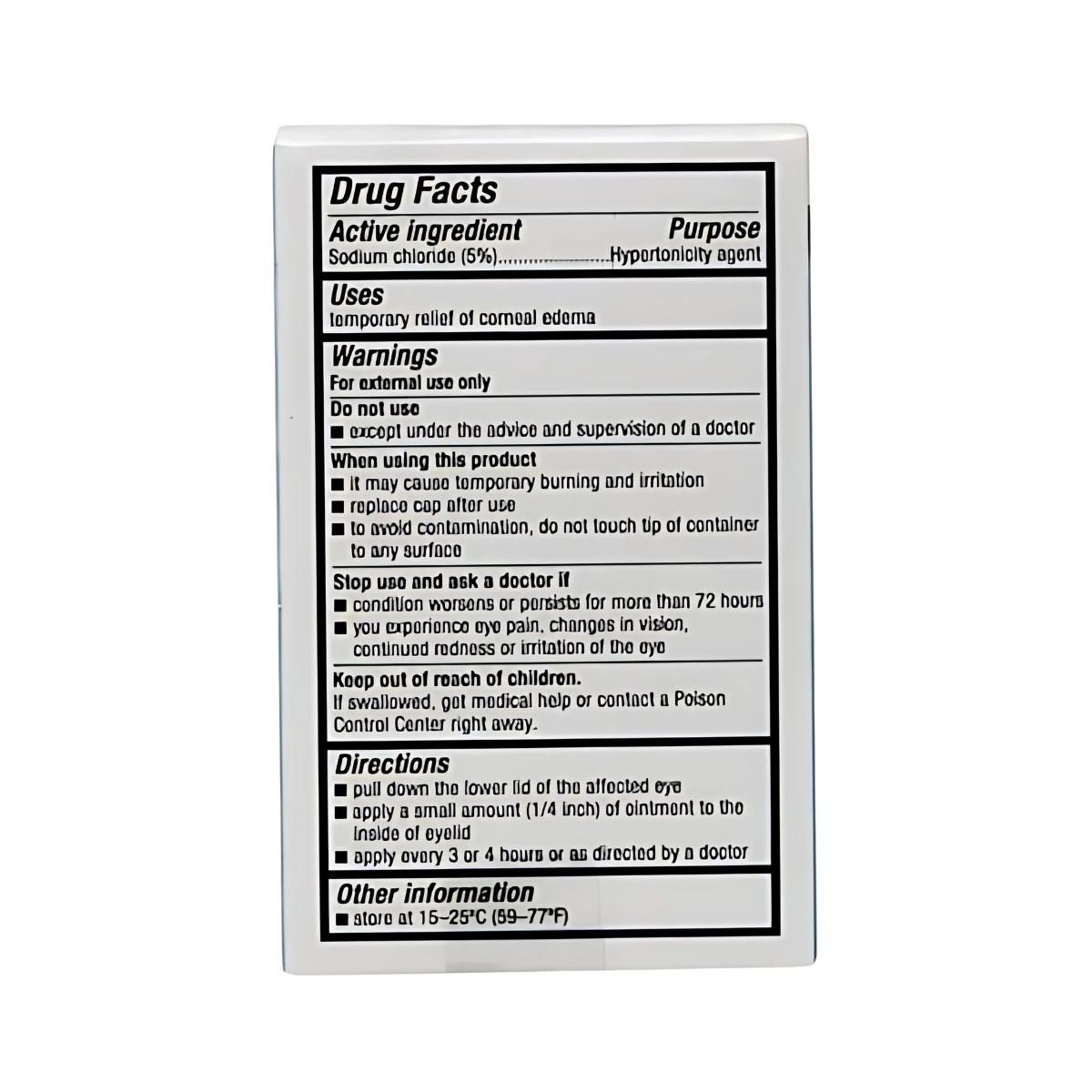 Bausch & Lomb Muro 128 5% Hypertonic Eye Ointment 0.12 oz (3.5 g) Twin Pack