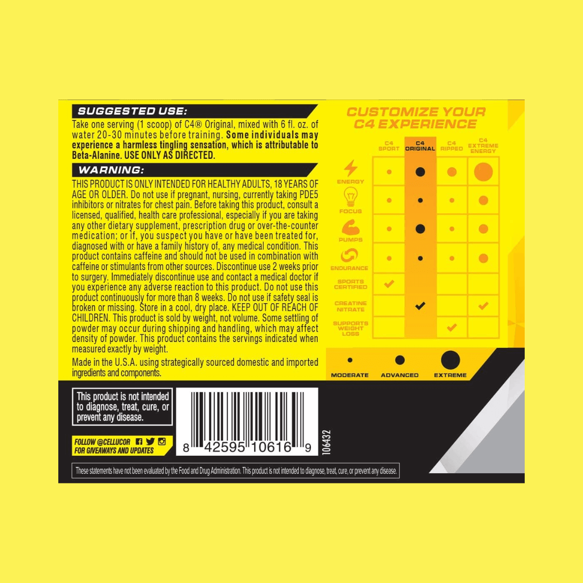 C4® Original Pre Workout Powder, Watermelon | Cellucor
