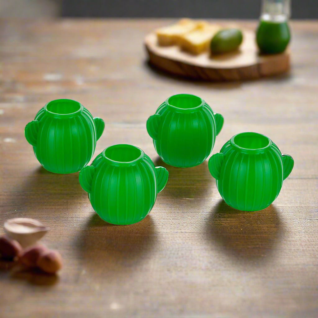 Shot Glass Set, Cactus 4Ct. - TrueLiving