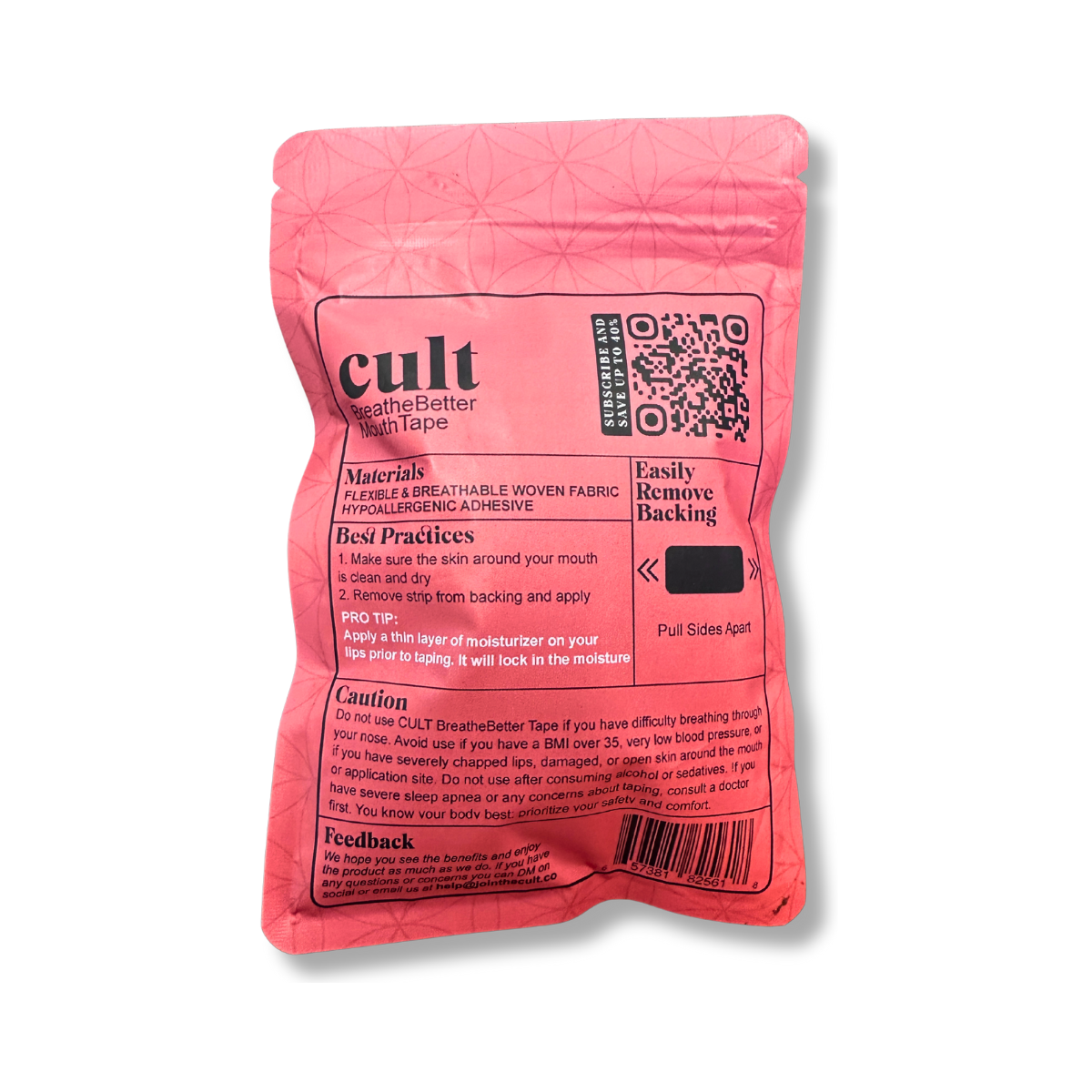 CULT Breathe Better Mouth Tape – 30 Count (Sleep Mouth Strips)