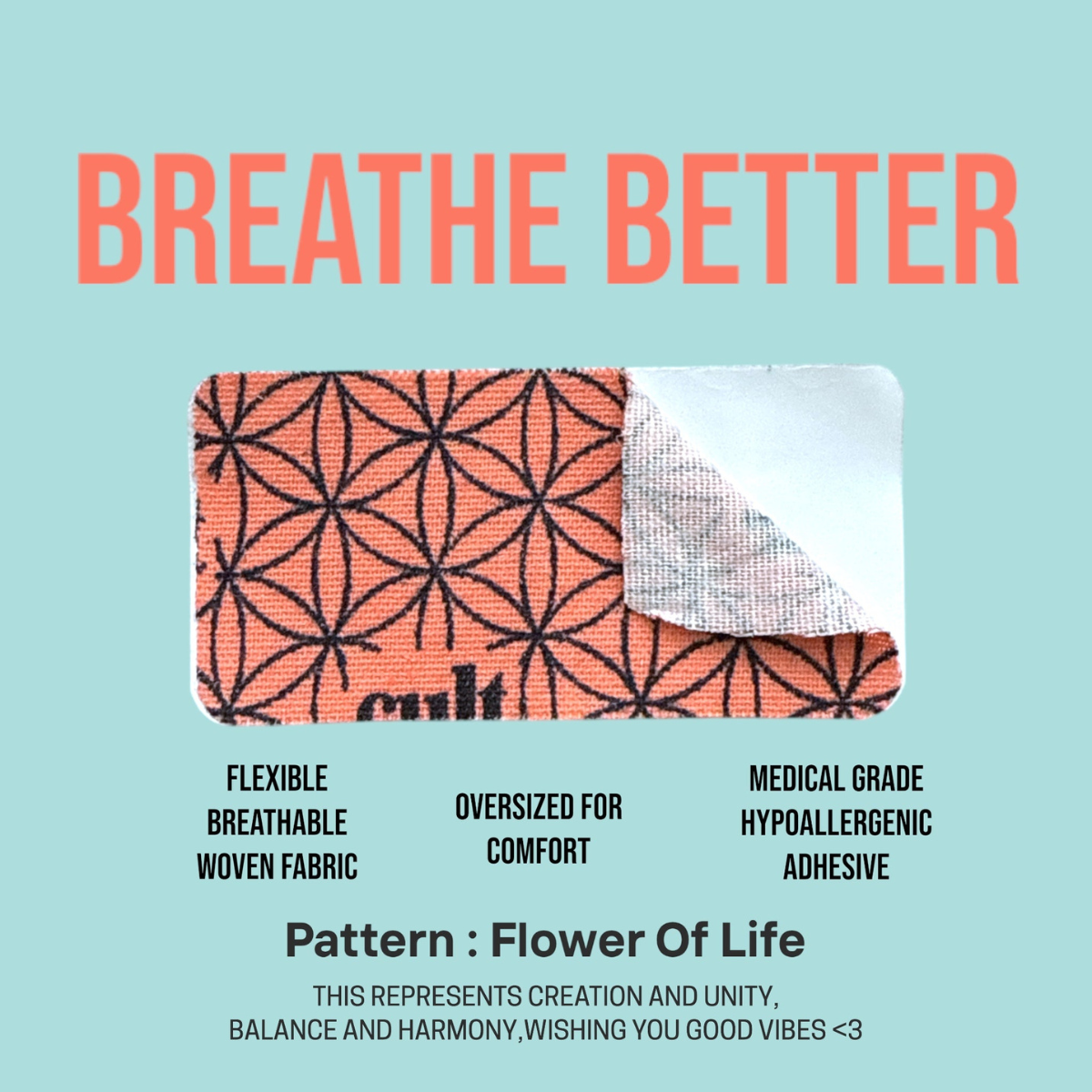 CULT Breathe Better Mouth Tape – 30 Count (Sleep Mouth Strips)