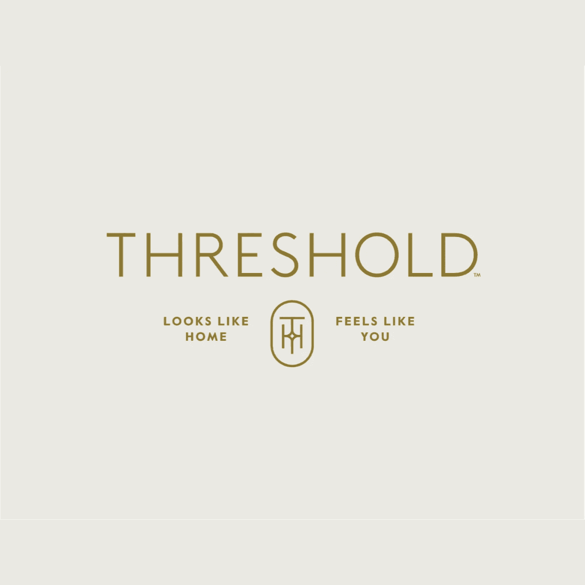 Threshold branded wall calendar with minimalist design and motivational logo for office decor