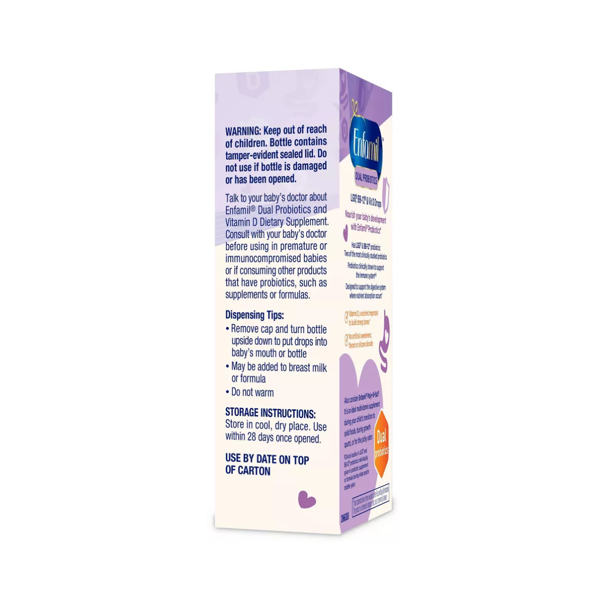Enfamil Dual Probiotic Infant Daily Drops – 0.3 fl oz with Vitamin D, LGG & BB-12