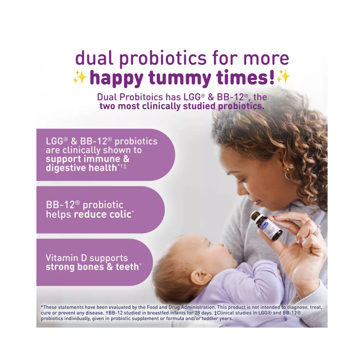 Enfamil Dual Probiotic Infant Daily Drops – 0.3 fl oz with Vitamin D, LGG & BB-12