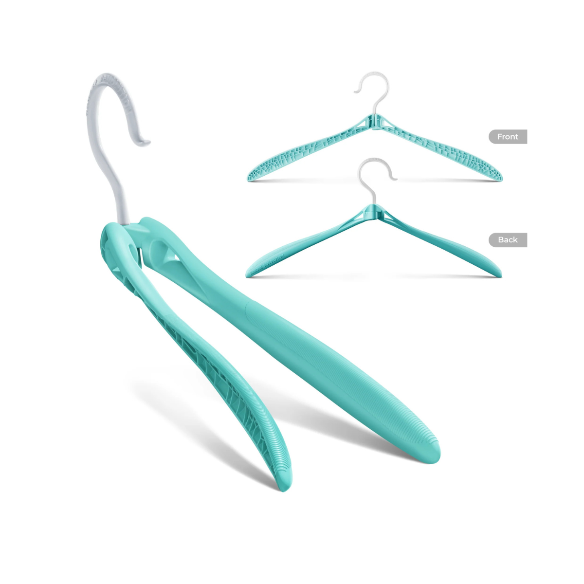 Foldable Hanger 20 Piece Set, Baby Blue - Hanger Revolution