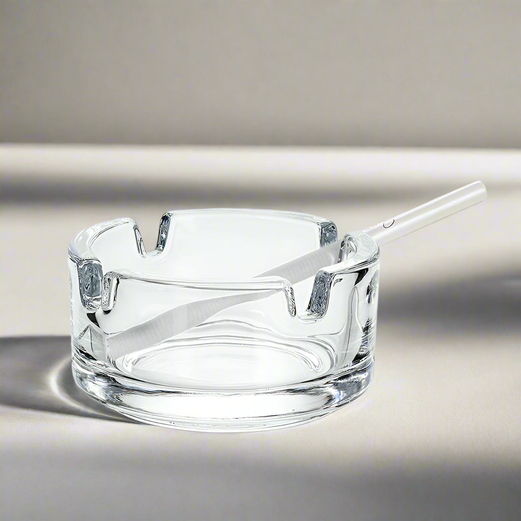 Small Round Ash Tray, Glass 2.5" - Abbott