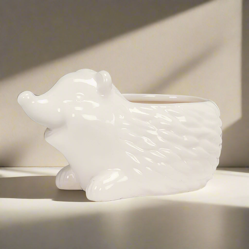 Small Planter, Hedgehog 5.5"L - Abbott