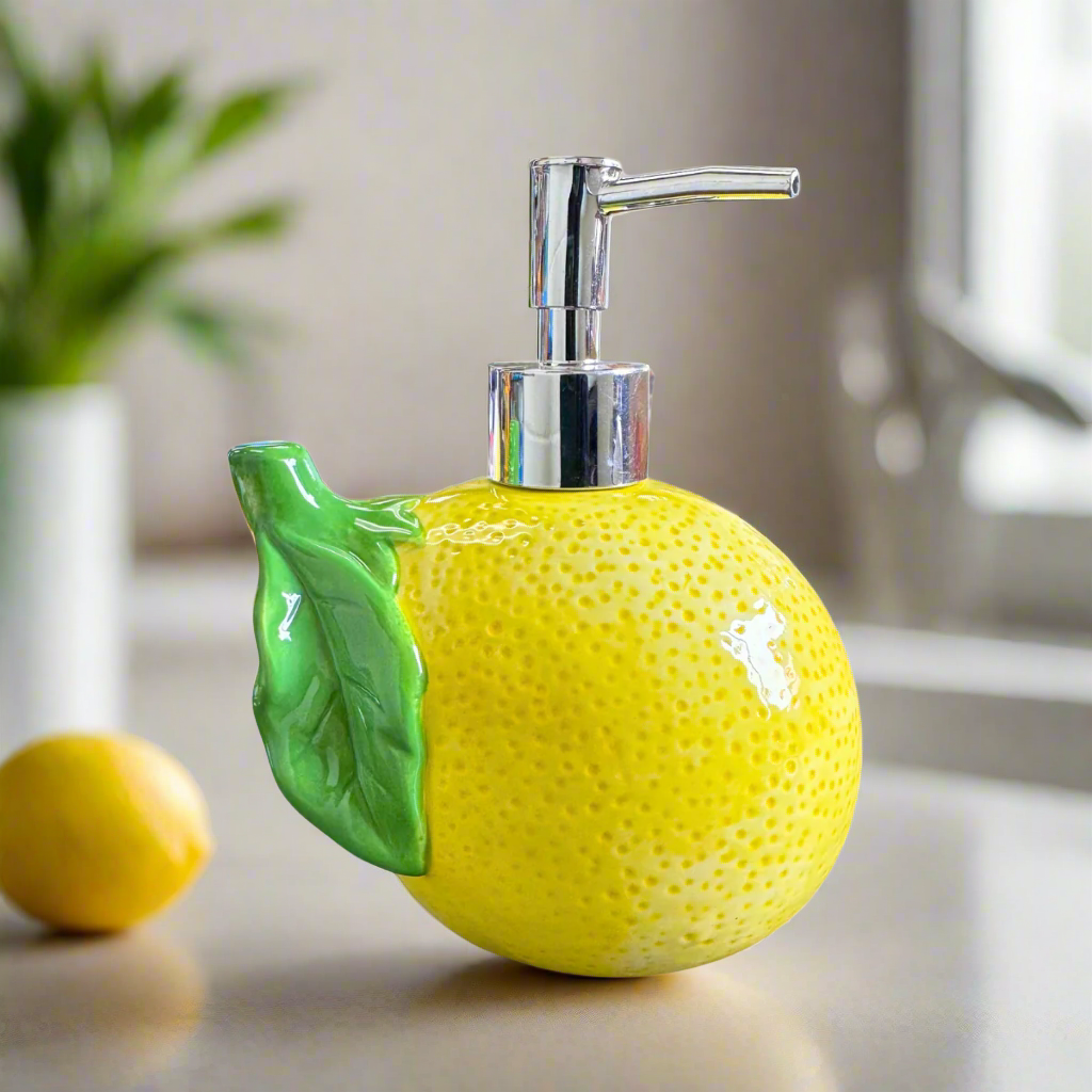 Soap Pump, Lemon Shaped - TrueLiving