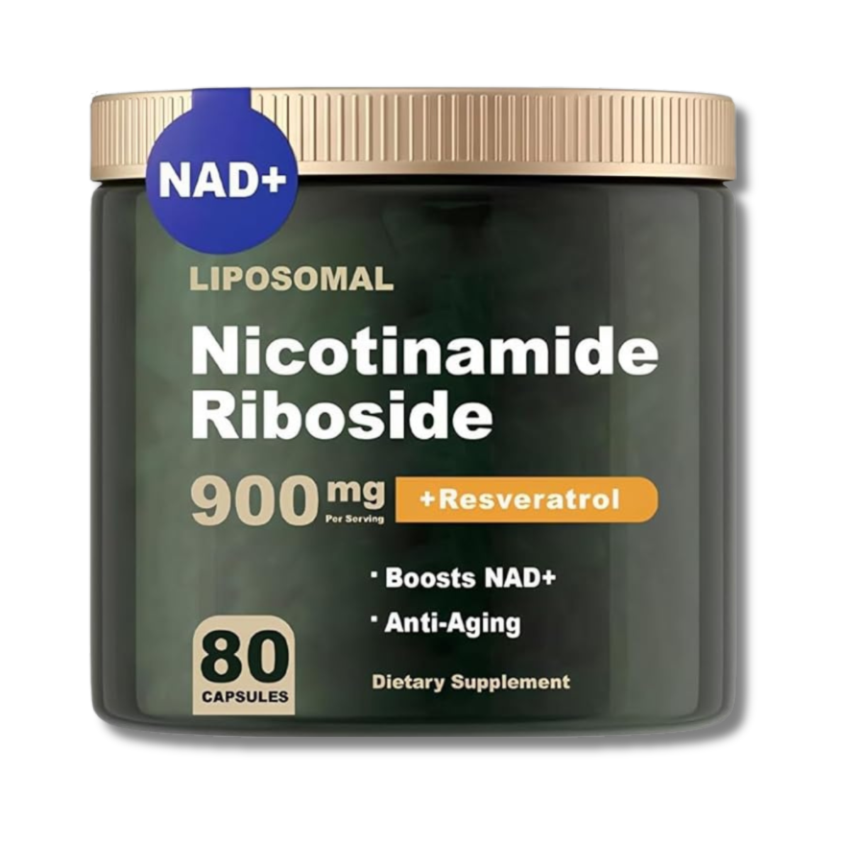 Flostmourne NAD+ Supplement with Resveratrol & Quercetin – 80 Capsules