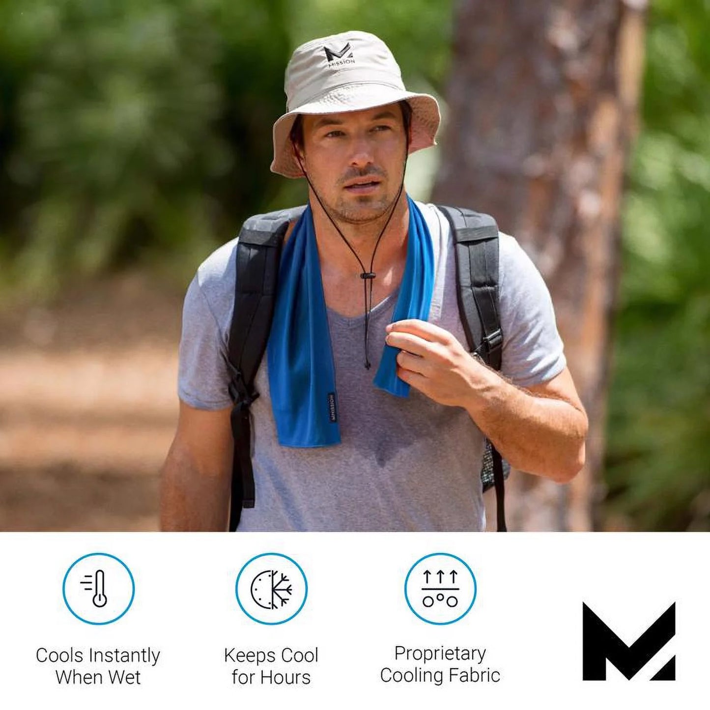 Instant Cooling Towel, Reusable - Mission