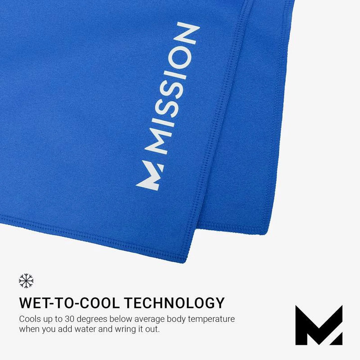 Instant Cooling Towel, Reusable - Mission