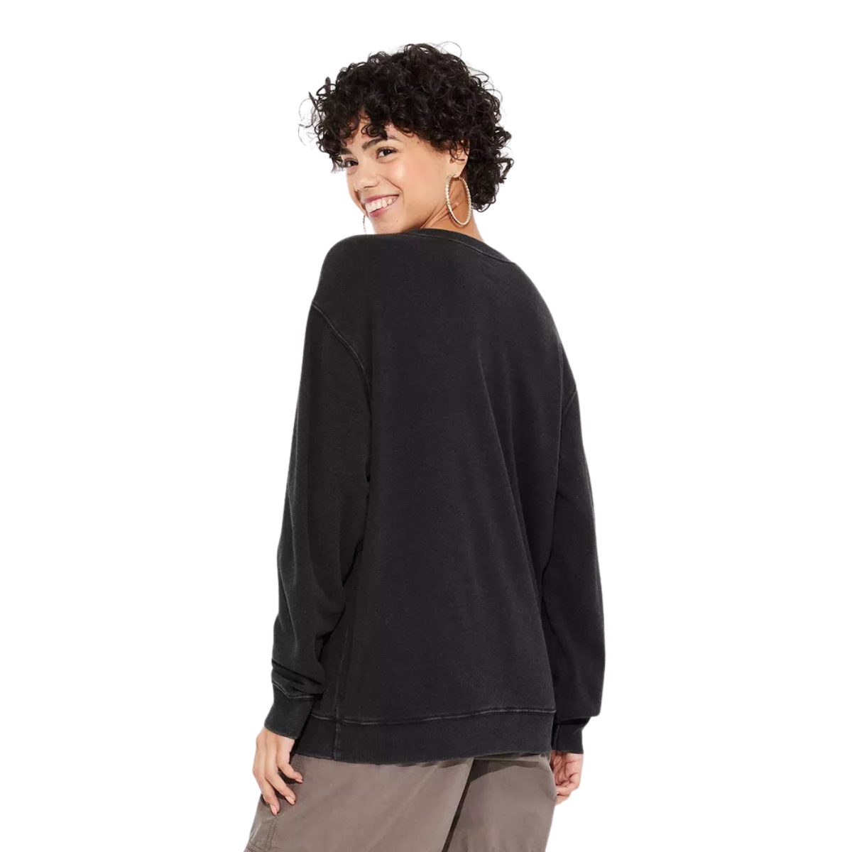 Women’s Nightmare Before Christmas “I’ll Be Your Nightmare” Graphic Sweatshirt – Black