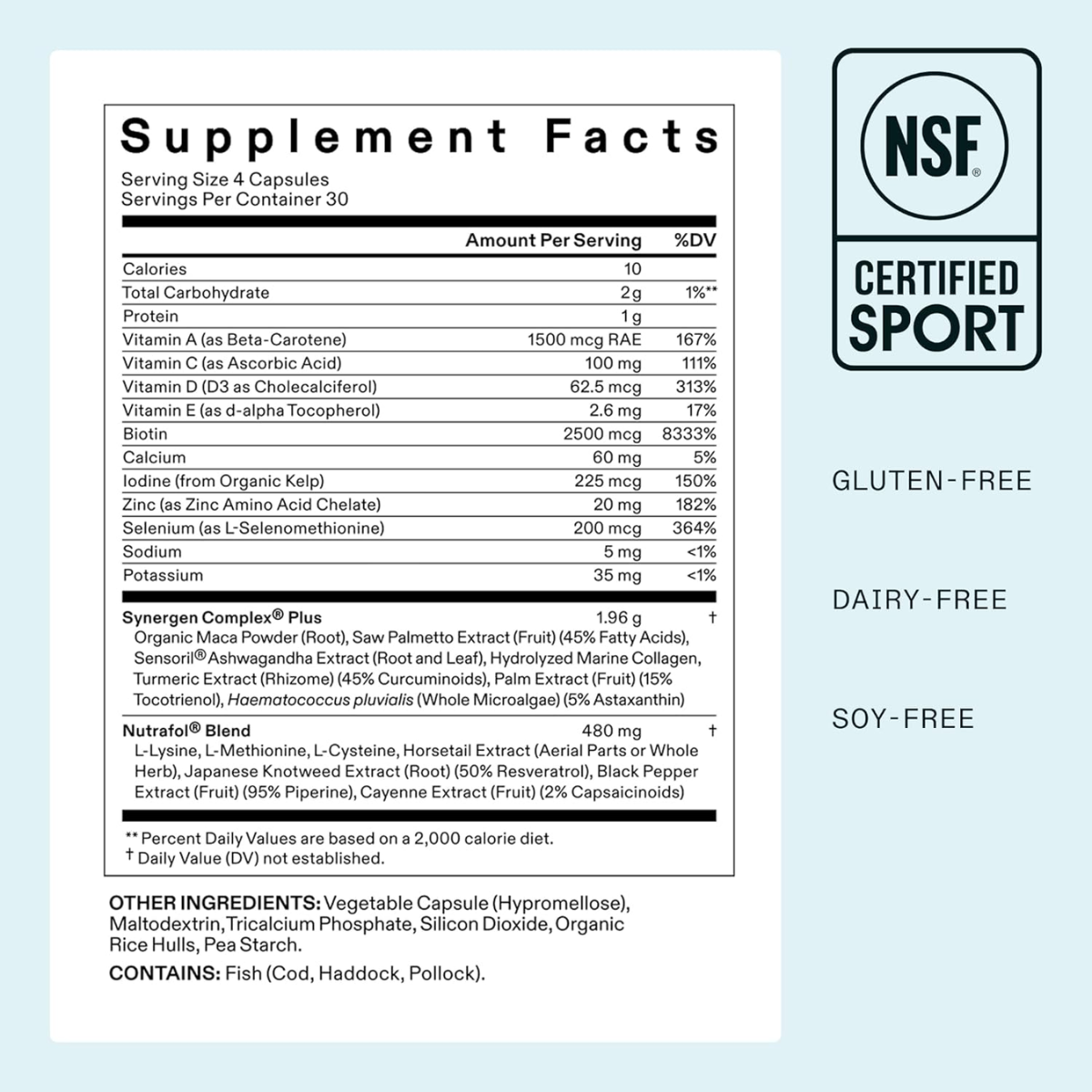 Nutrafol Women's Balance Hair Supplement, 3 Month Pack