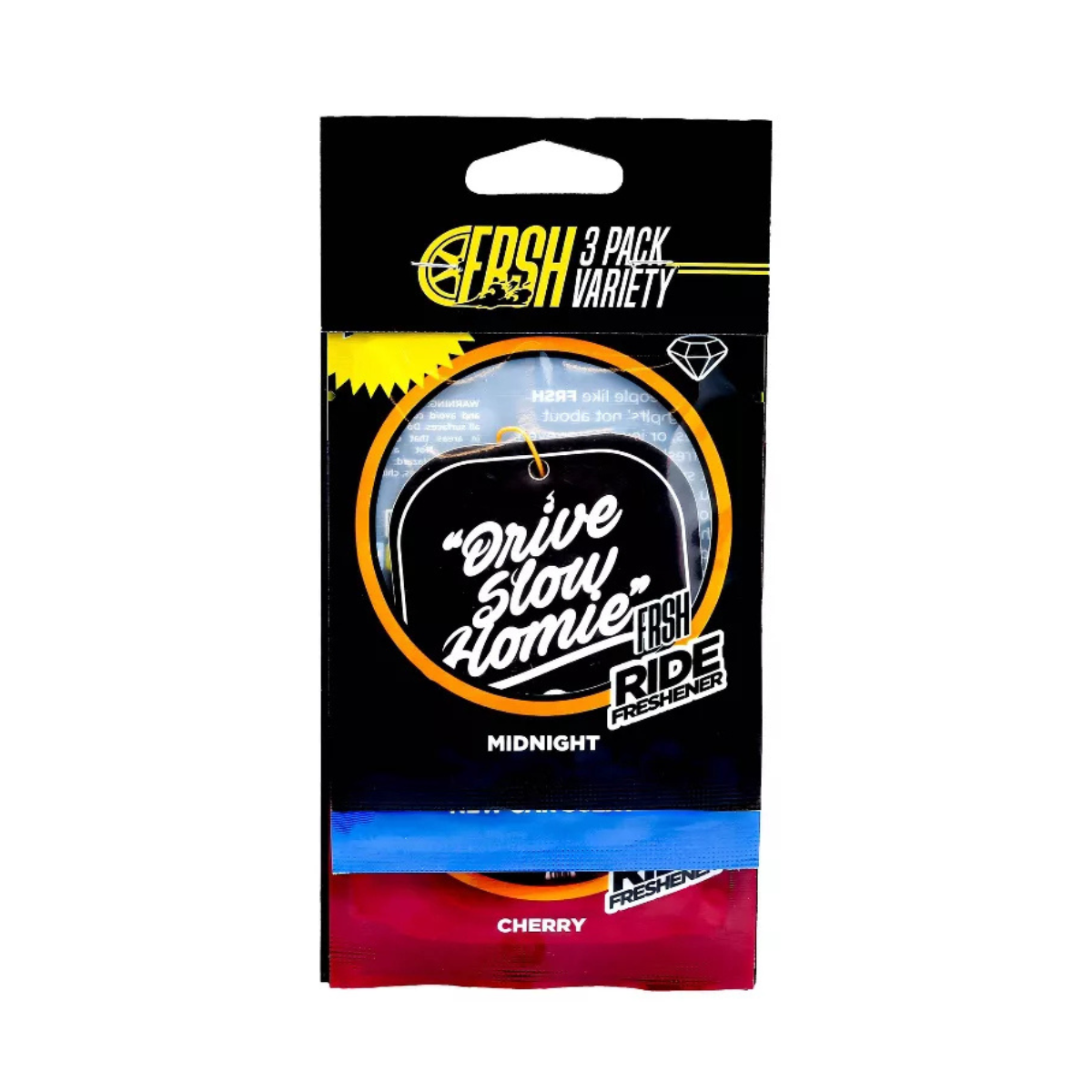 Vehicle Air Freshener, 3-Pack Variety - Ride FRSH - I Spy Deals