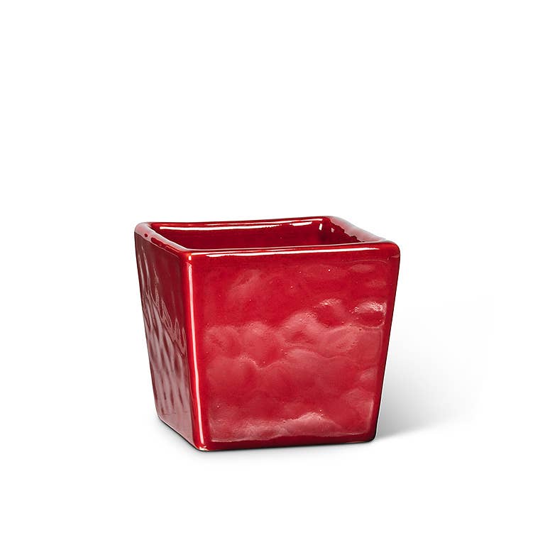 Mini Square Planter, Red 2.5" - Abbott