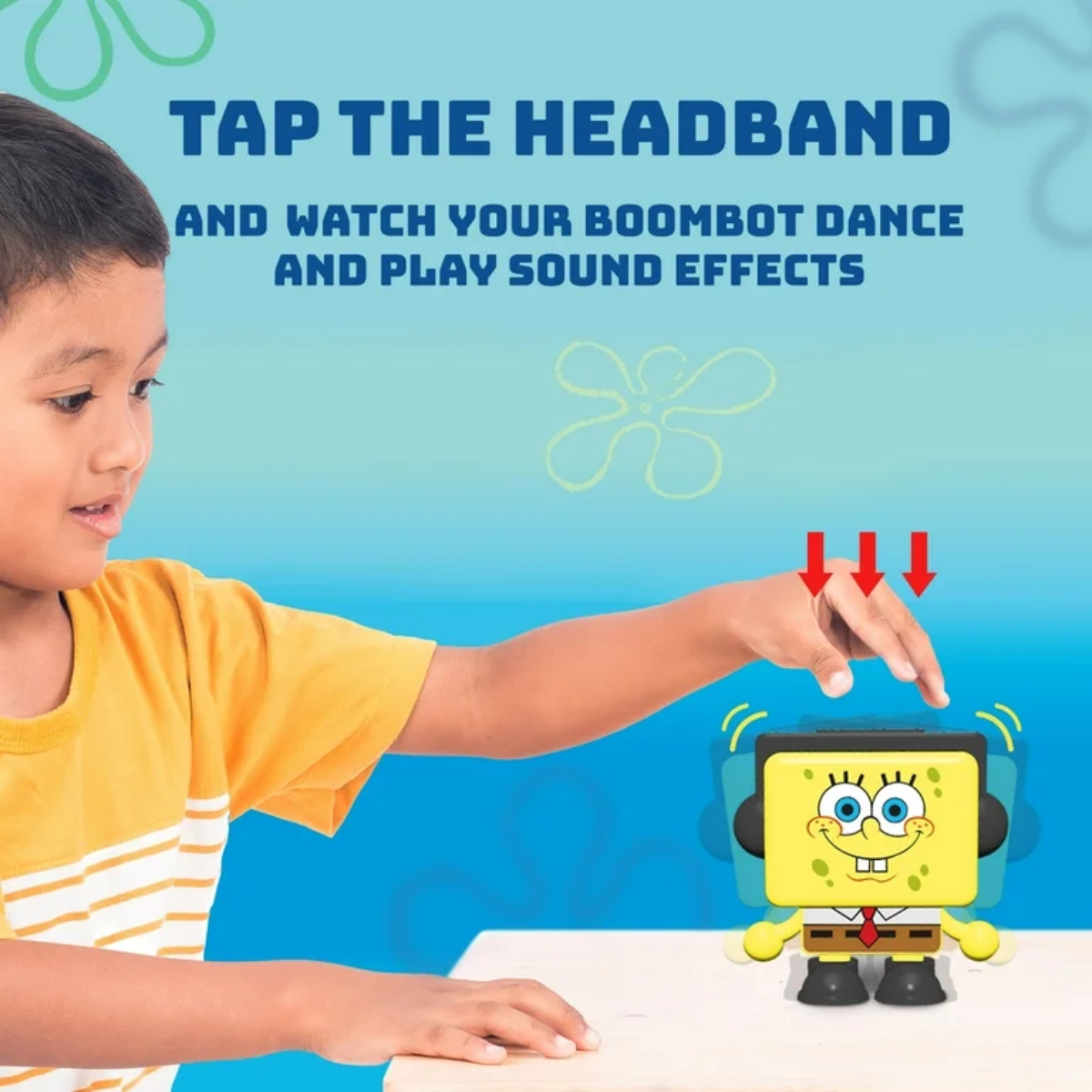 SpongeBob SquarePants BoomBot – Dancing Interactive Figure with Sounds, IPX5 Water Resistant