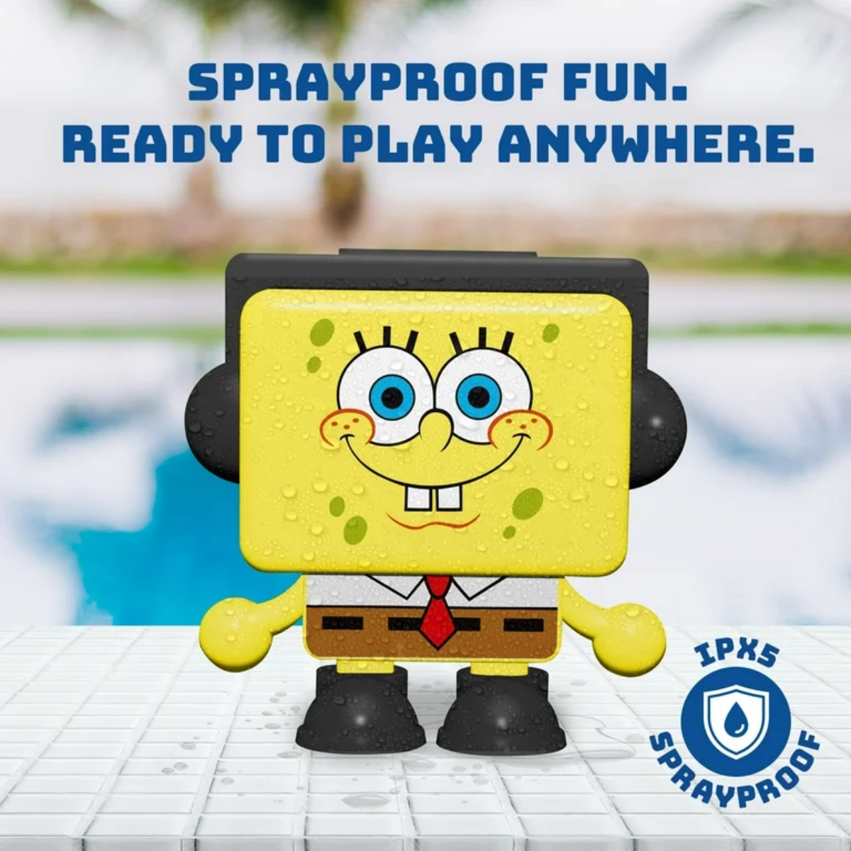SpongeBob SquarePants BoomBot – Dancing Interactive Figure with Sounds, IPX5 Water Resistant