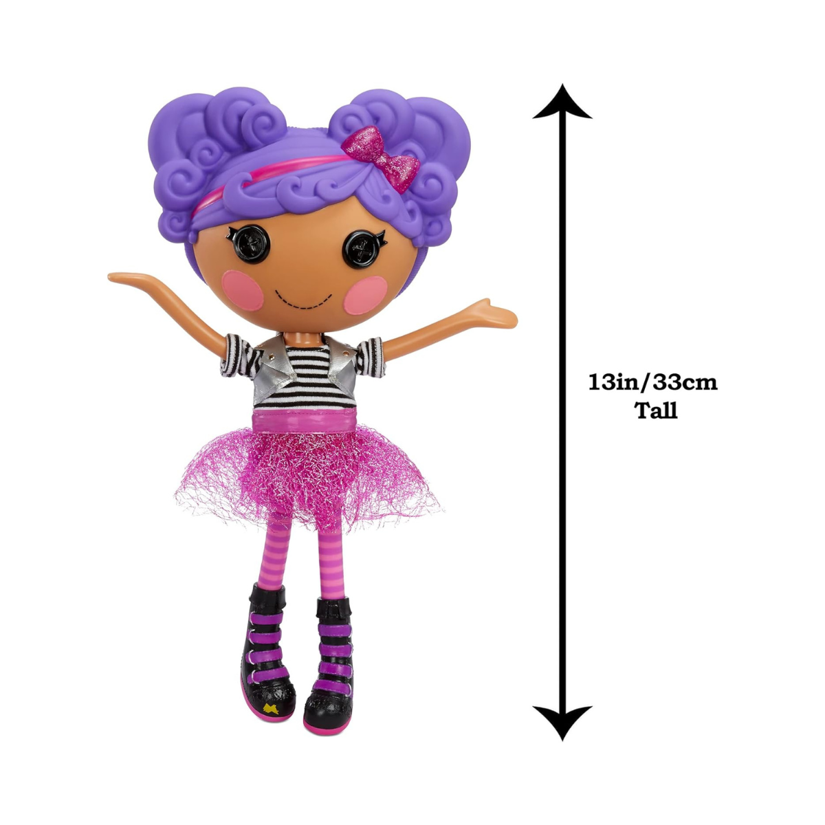 Lalaloopsy Storm E. Sky Doll with Pet Cool Cat – 13" Rocker Musician Doll & Reusable House Playset