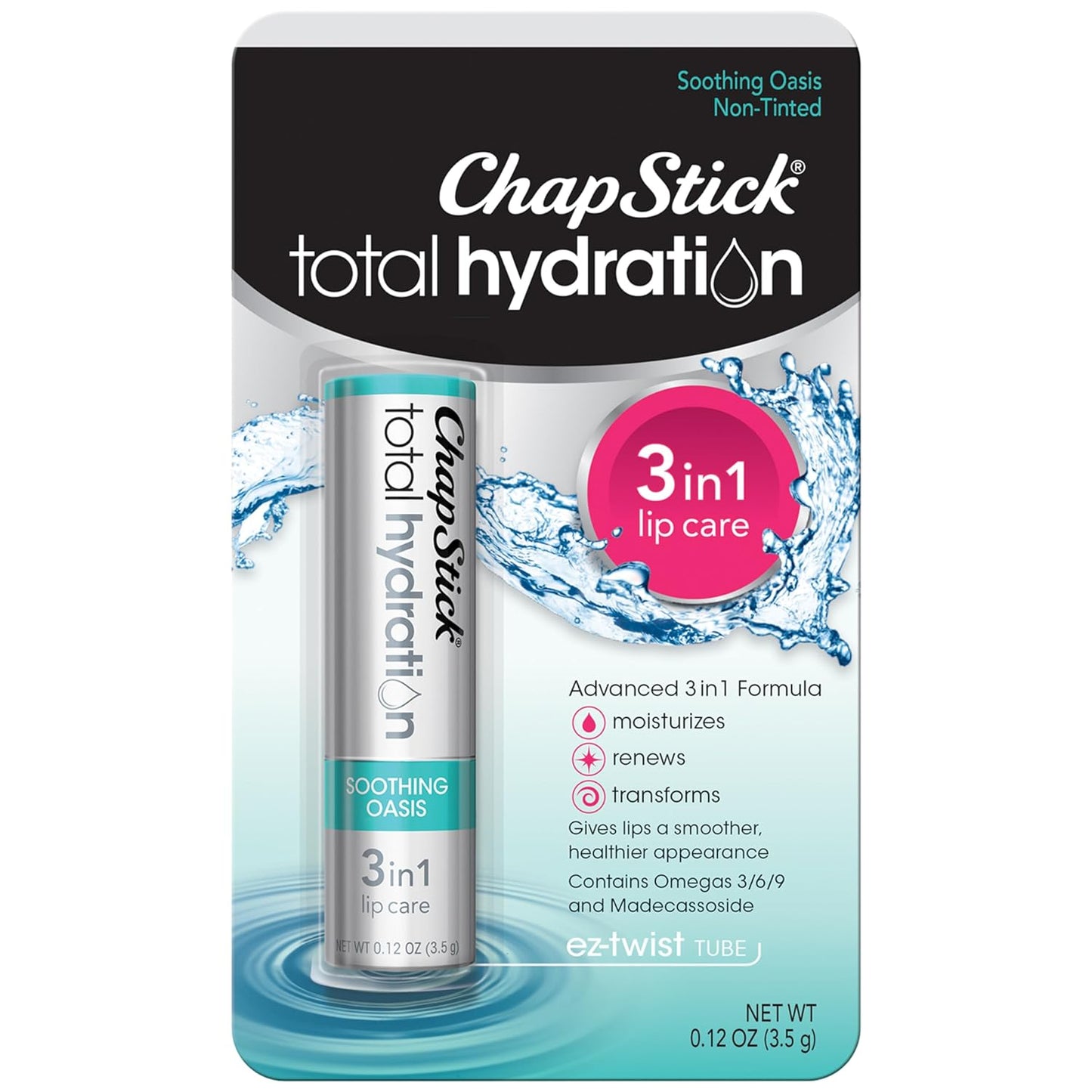Lib Blam Total Hydration, 3-in-1 Lip Care - Chap Stick