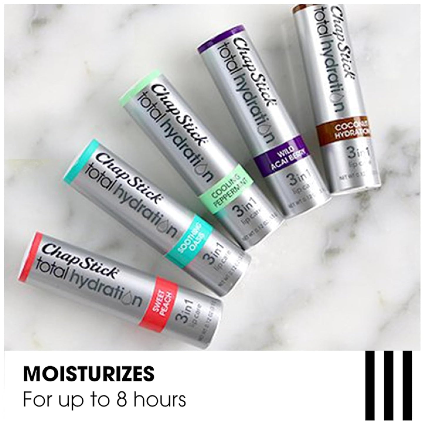 Lib Blam Total Hydration, 3-in-1 Lip Care - Chap Stick