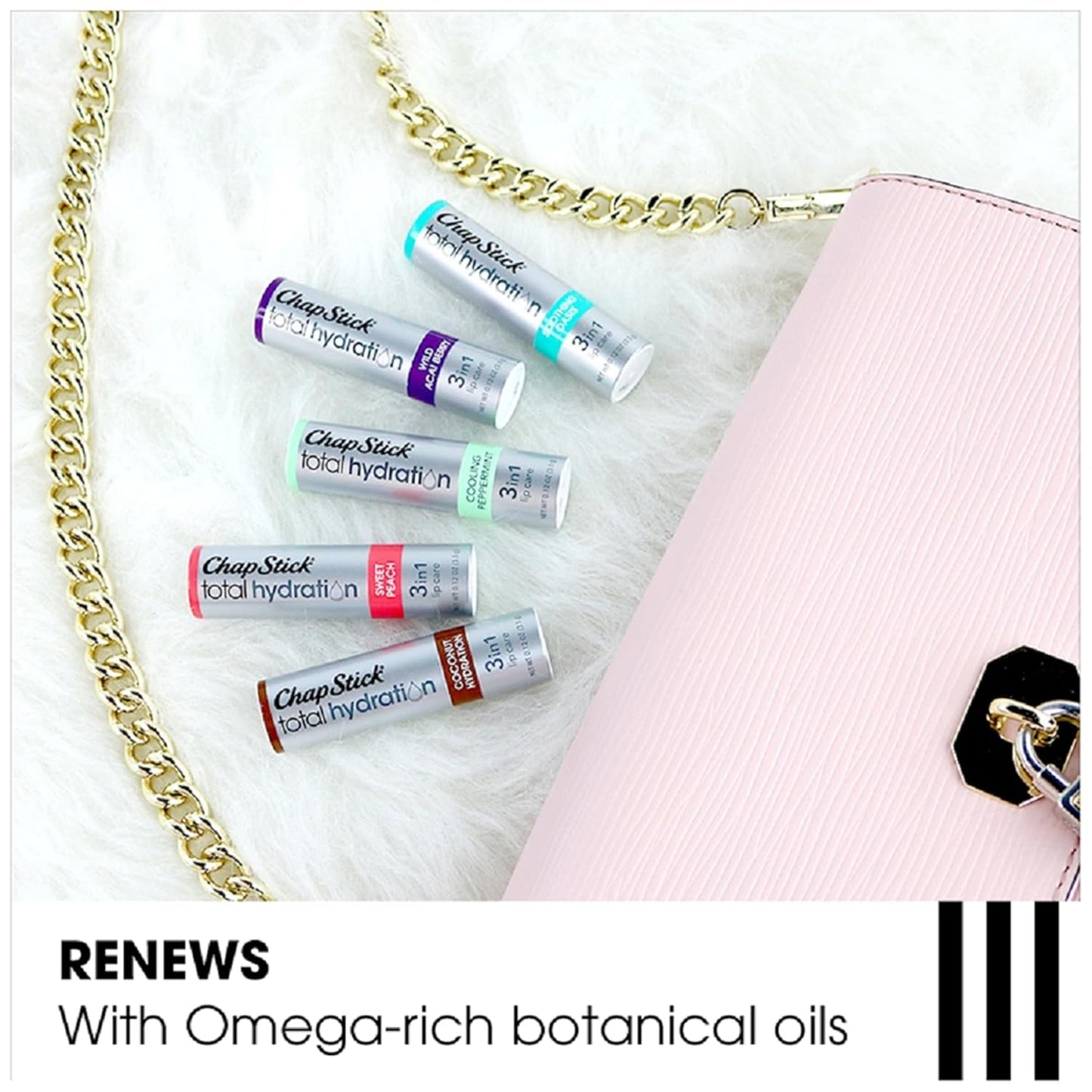 Lib Blam Total Hydration, 3-in-1 Lip Care - Chap Stick