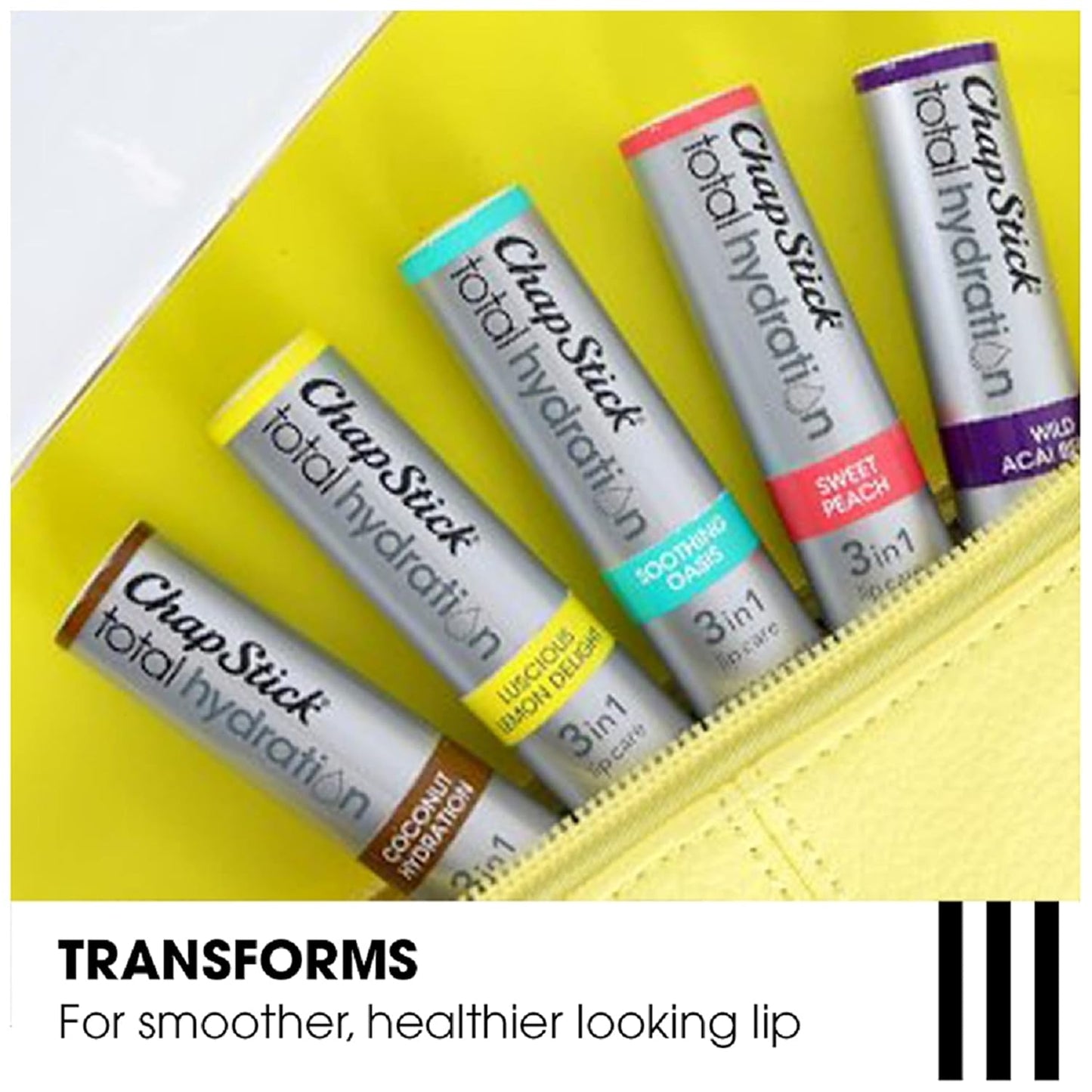 Lib Blam Total Hydration, 3-in-1 Lip Care - Chap Stick