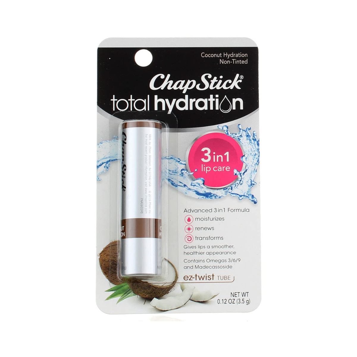 Lib Blam Total Hydration, 3-in-1 Lip Care - Chap Stick