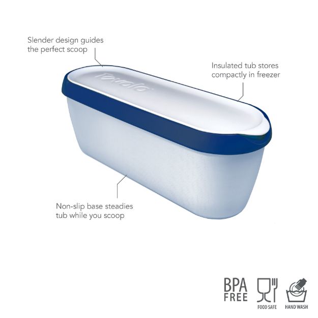 Glide-A-Scoop Ice Cream Tub, 1.5 QT Red - Tovolo