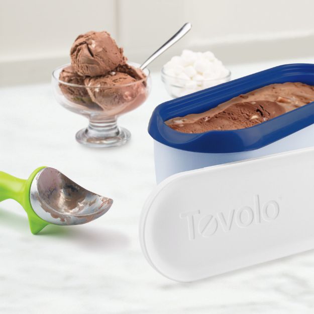 Glide-A-Scoop Ice Cream Tub, 1.5 QT Red - Tovolo
