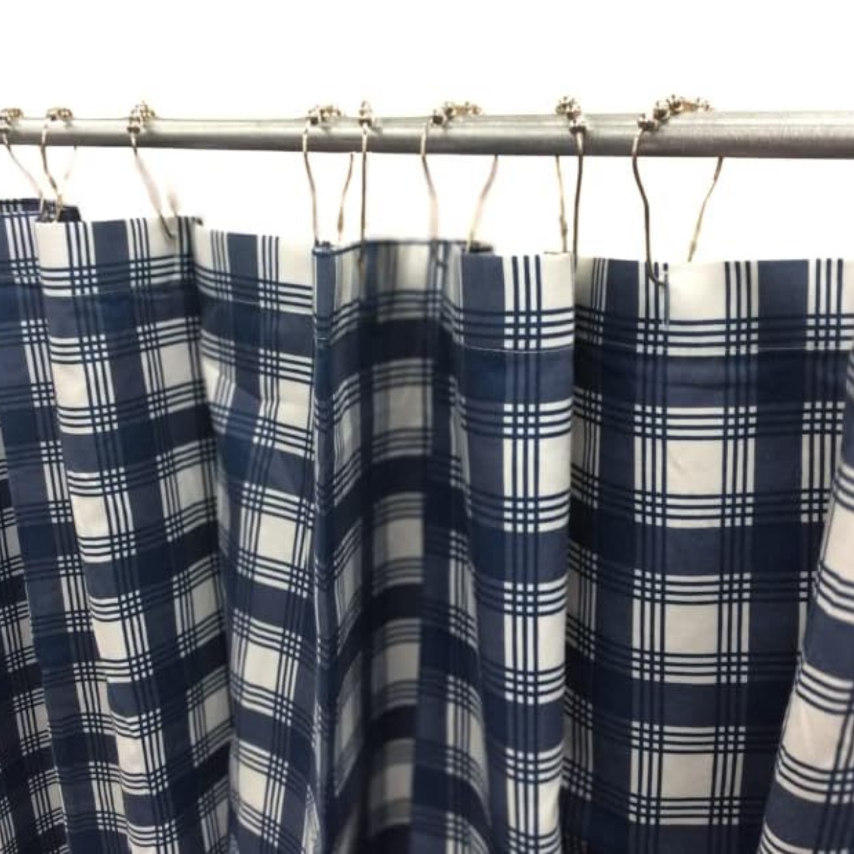 Shower Curtain Set, Lincoln Plaid Blue - Virah Bella