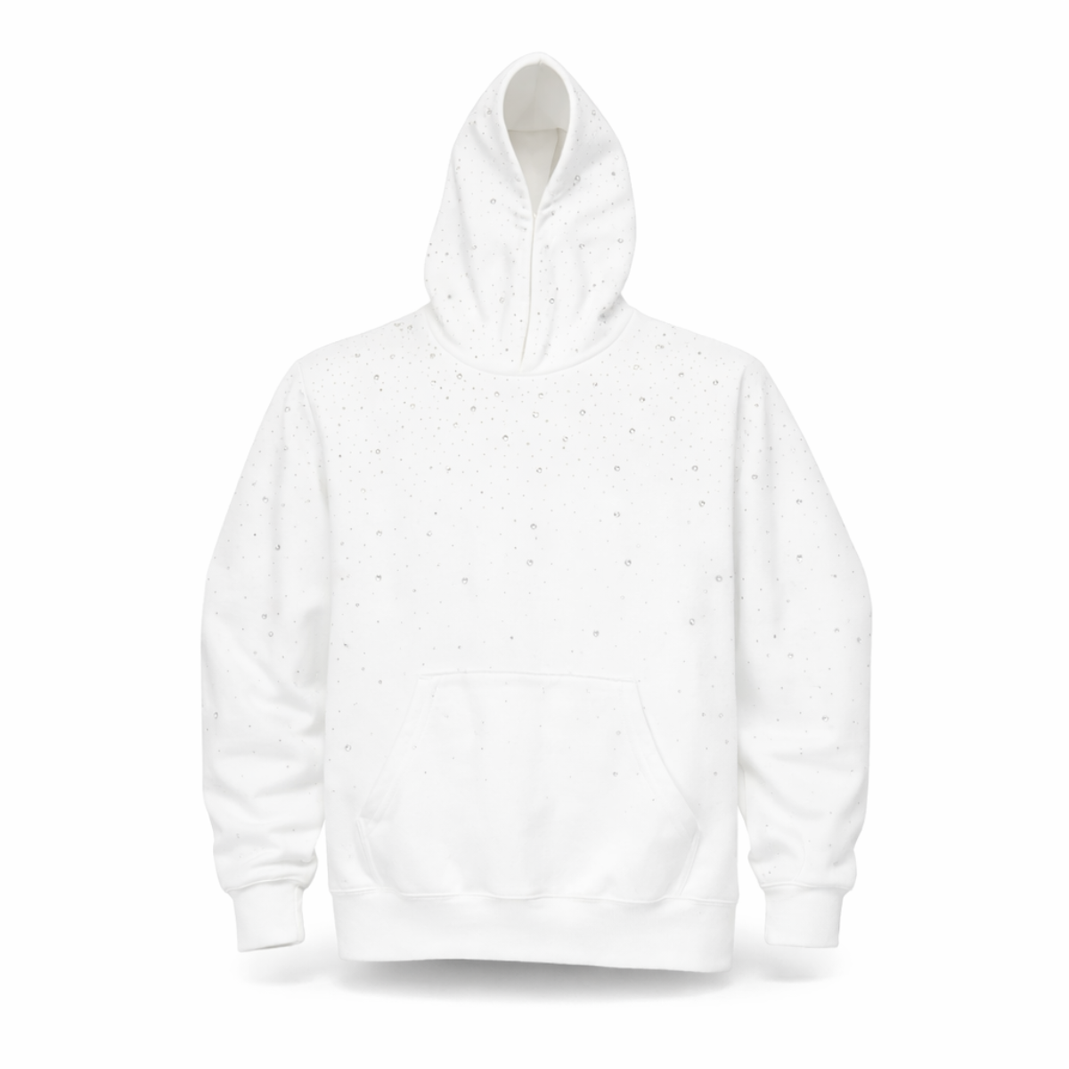 VYBES Rhinestone Galaxy Hoodie White Small – I Spy Deals