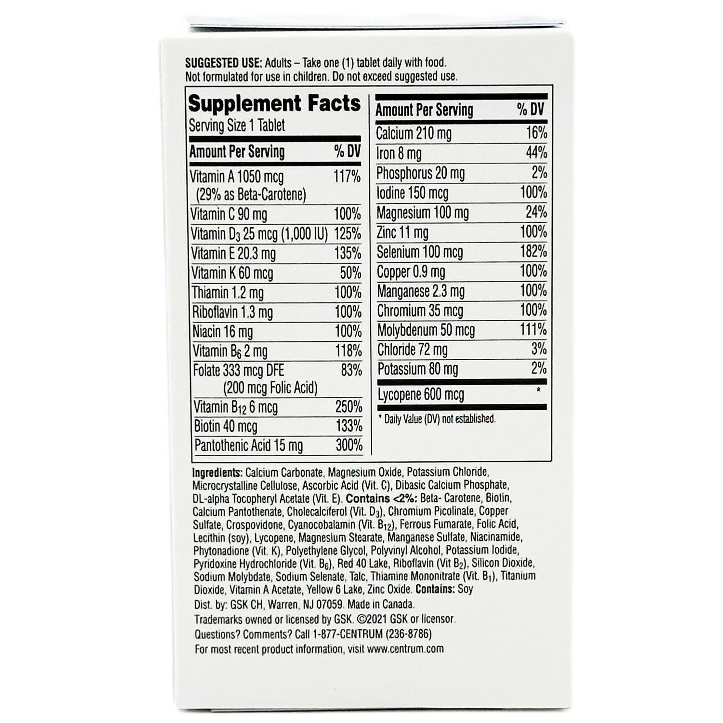 Centrum Men Multivitamin Supports Energy Immunity & More 120 Ct | BEST BY 02/24 - Home Revival Shop