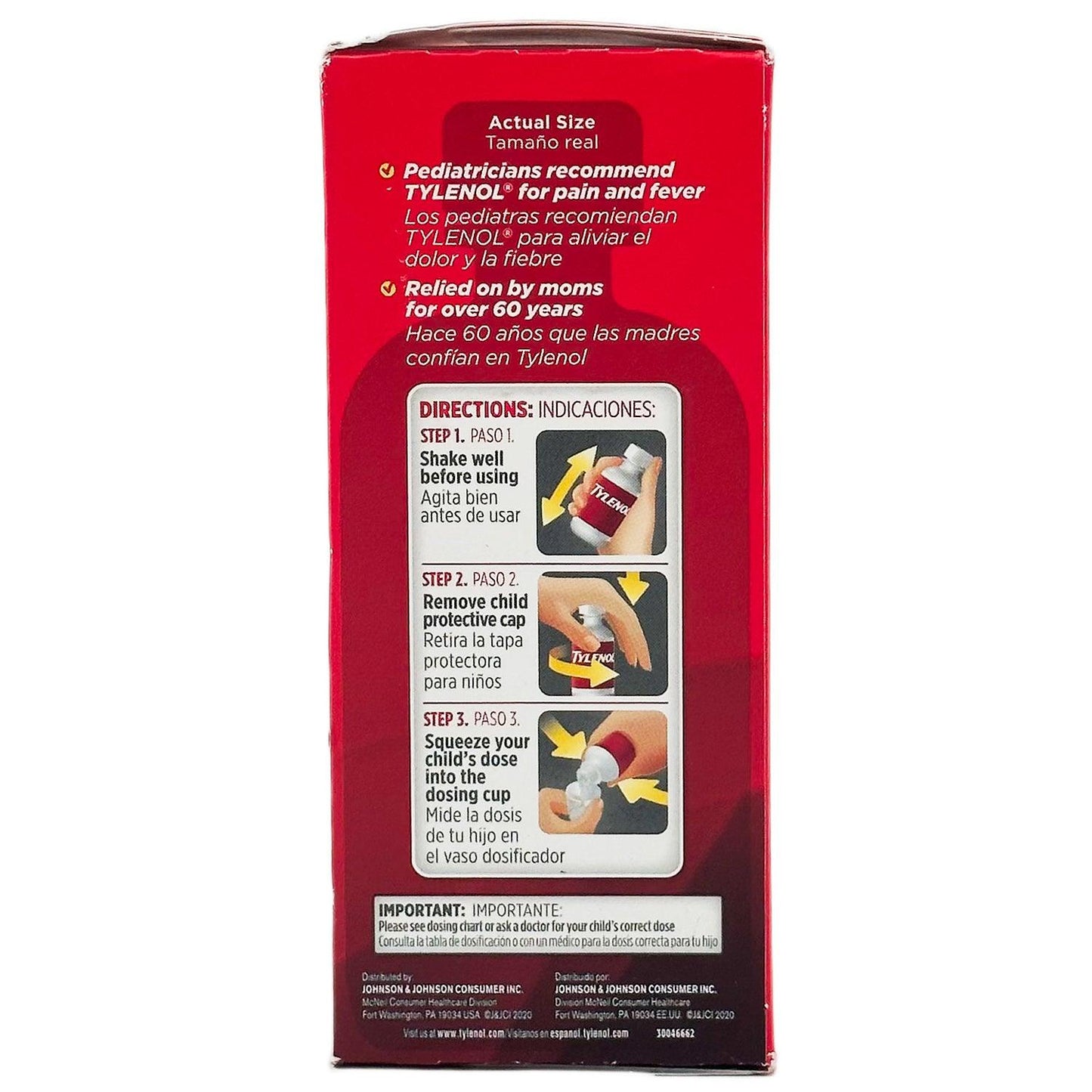 Children's Tylenol Pain + Fever Reliever For Ages 2-11 Years, Cherry 8 Fl Oz - Home Revival Shop