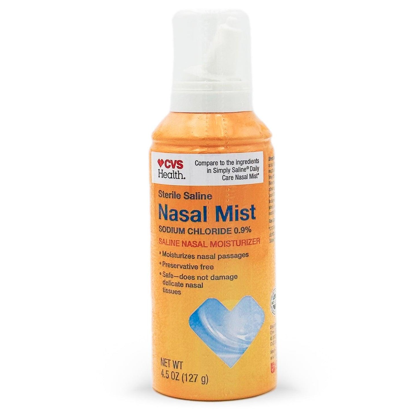 CVS Health Sterile Saline Nasal Wash Moisturizing Mist 4.5 Oz | BEST BY 09/25 - Home Revival Shop