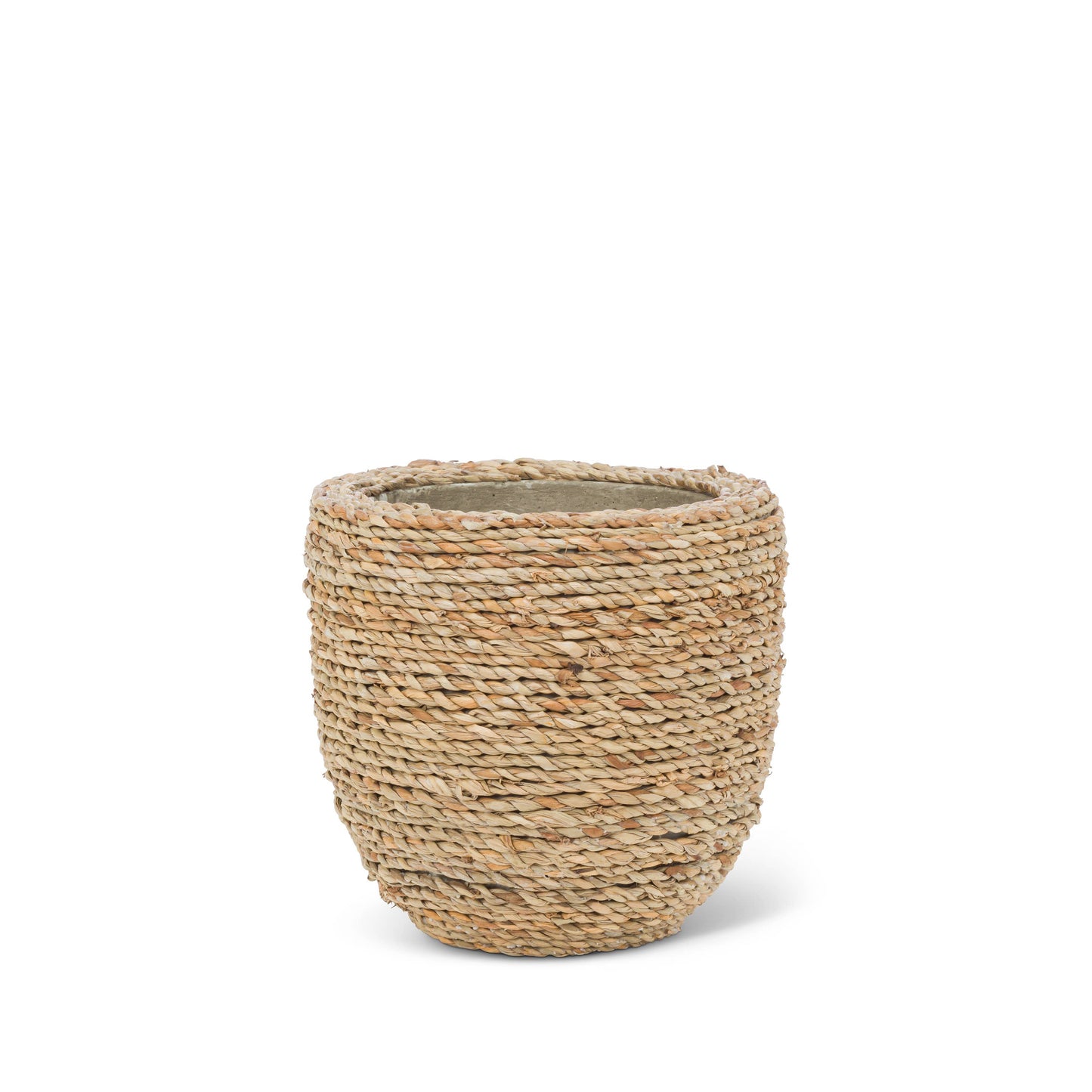 Seagrass Covered Planter, 6" - Abbott