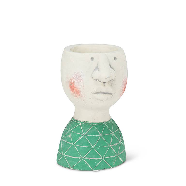 Planter 6", Small Male Head - Abbott