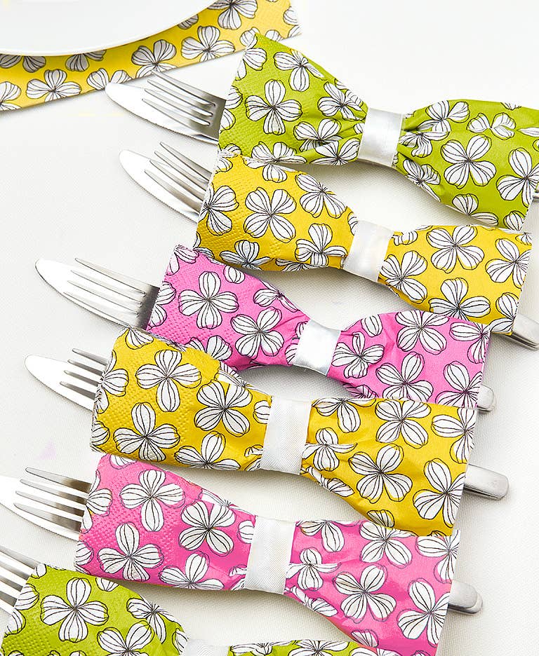 Dinner Napkin, Pink Graphic Flower 20Pk - Abbott