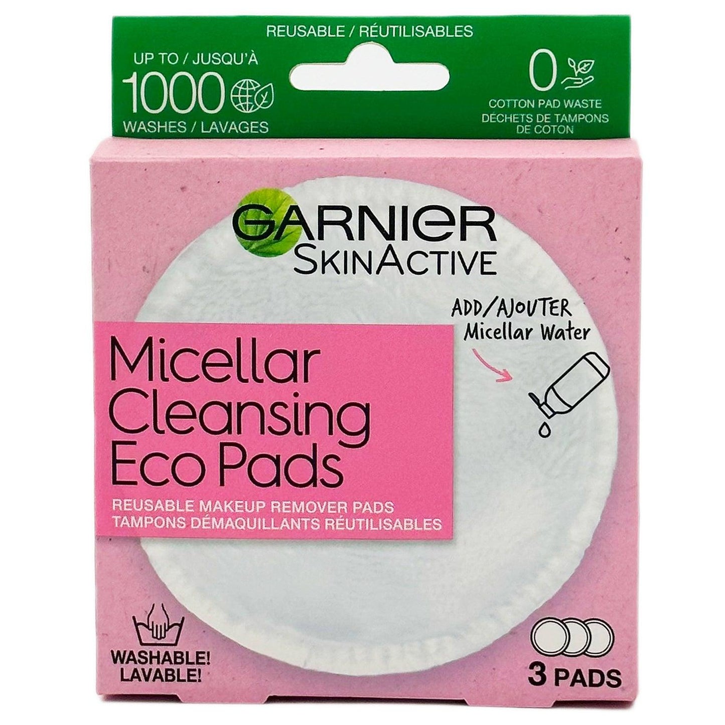 garnier | micellar cleansing eco pads makeup remover | 3 reusable pads - Home Revival Shop
