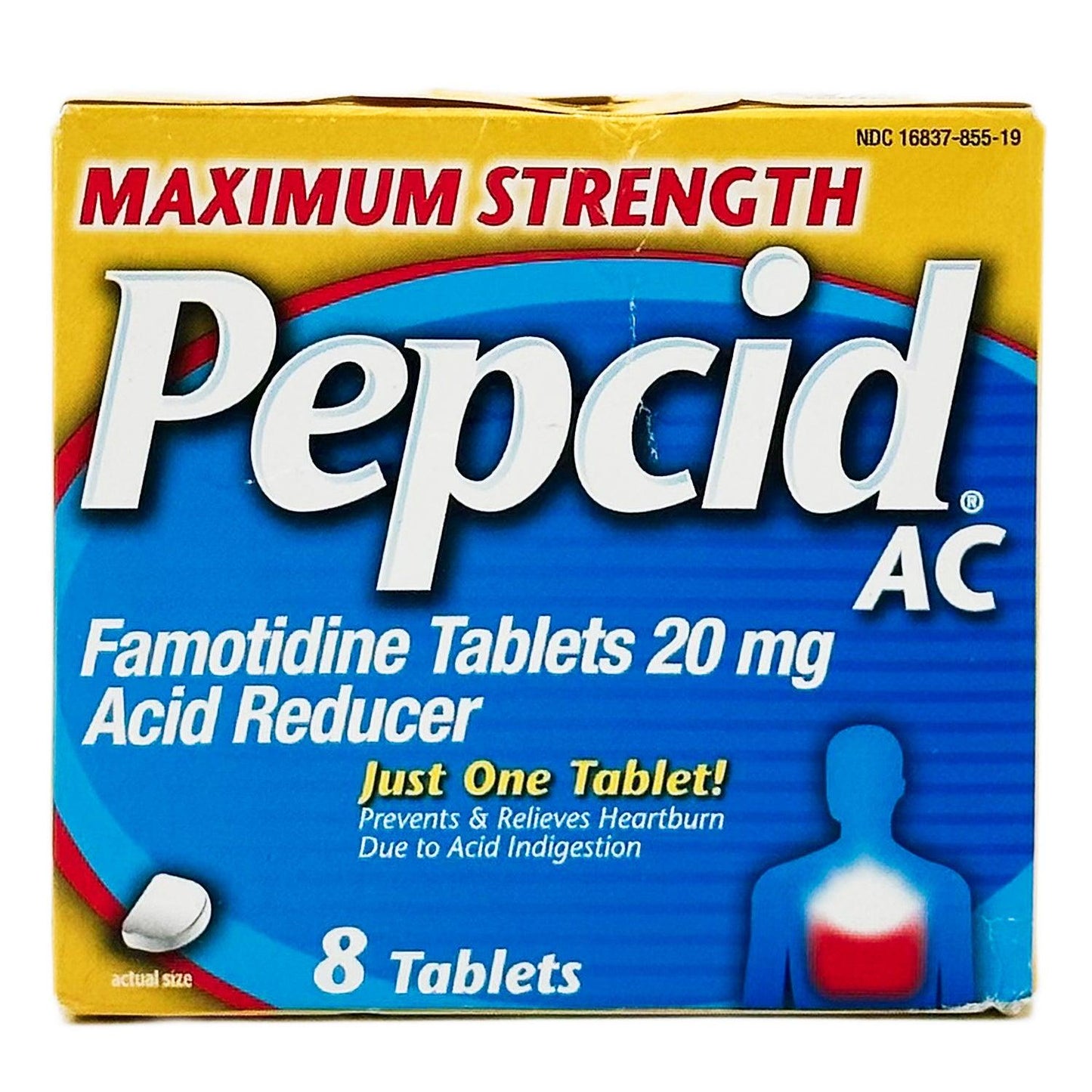 Pepcid AC Maximum Strength for Heartburn Relief Tablets 8 Count | BEST BY 10/24 - Home Revival Shop