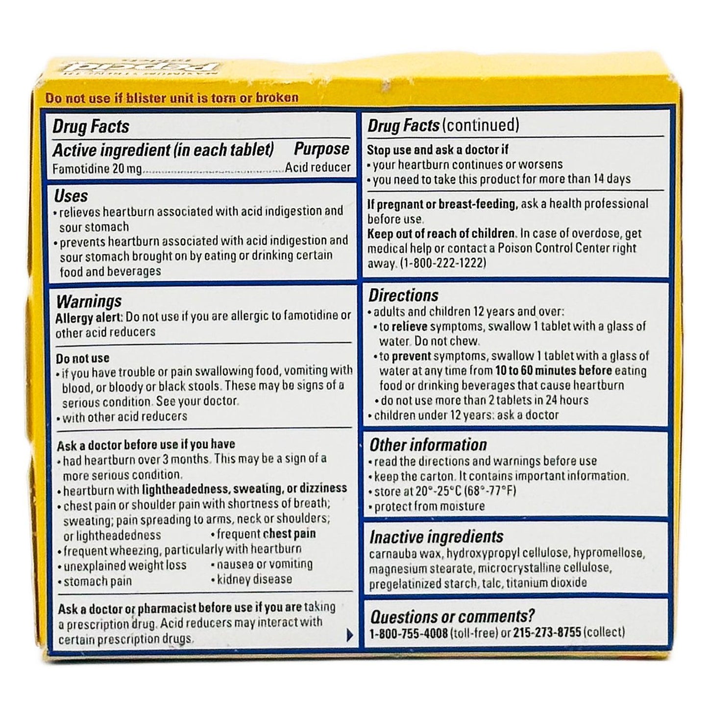 Pepcid AC Maximum Strength for Heartburn Relief Tablets 8 Count | BEST BY 10/24 - Home Revival Shop