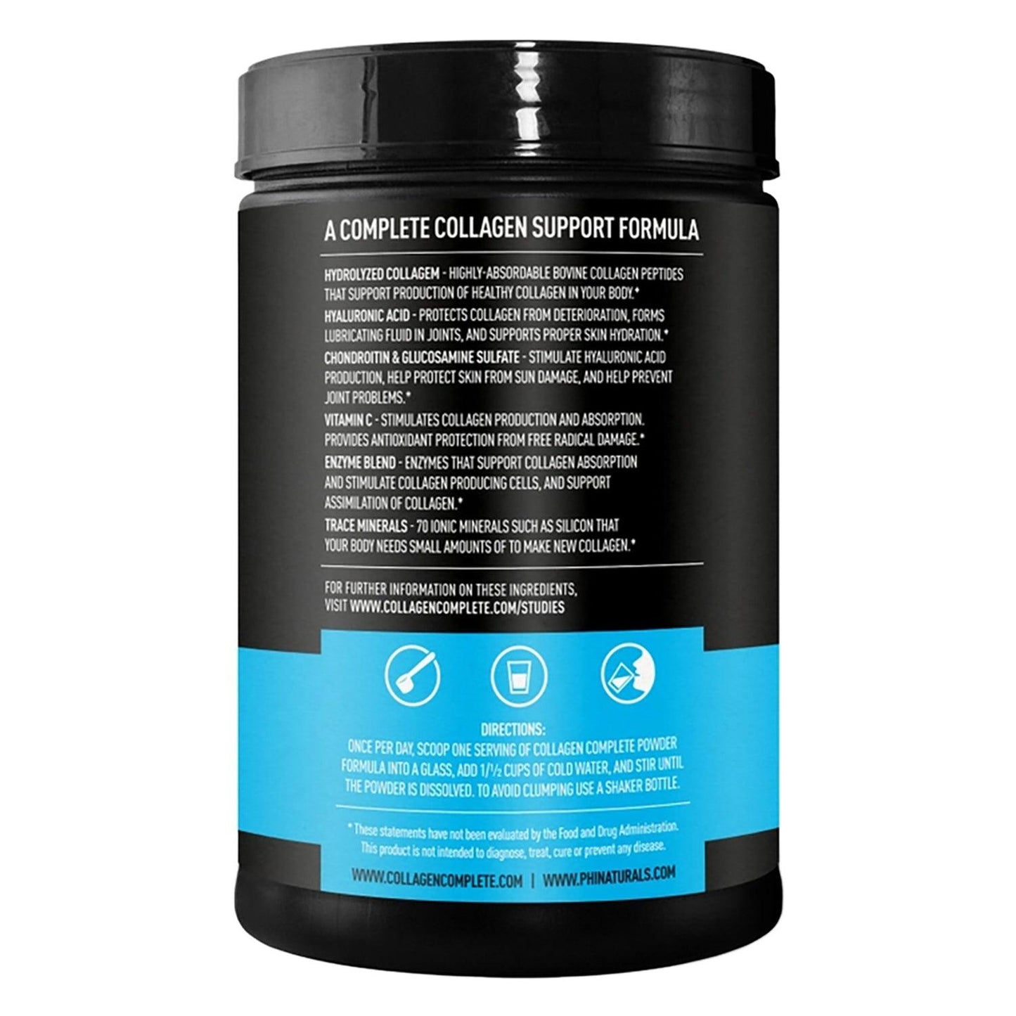 PhiNaturals Collagen Complete Drink Mix Supplement, Citrus - 30 Day Supply - Home Revival Shop