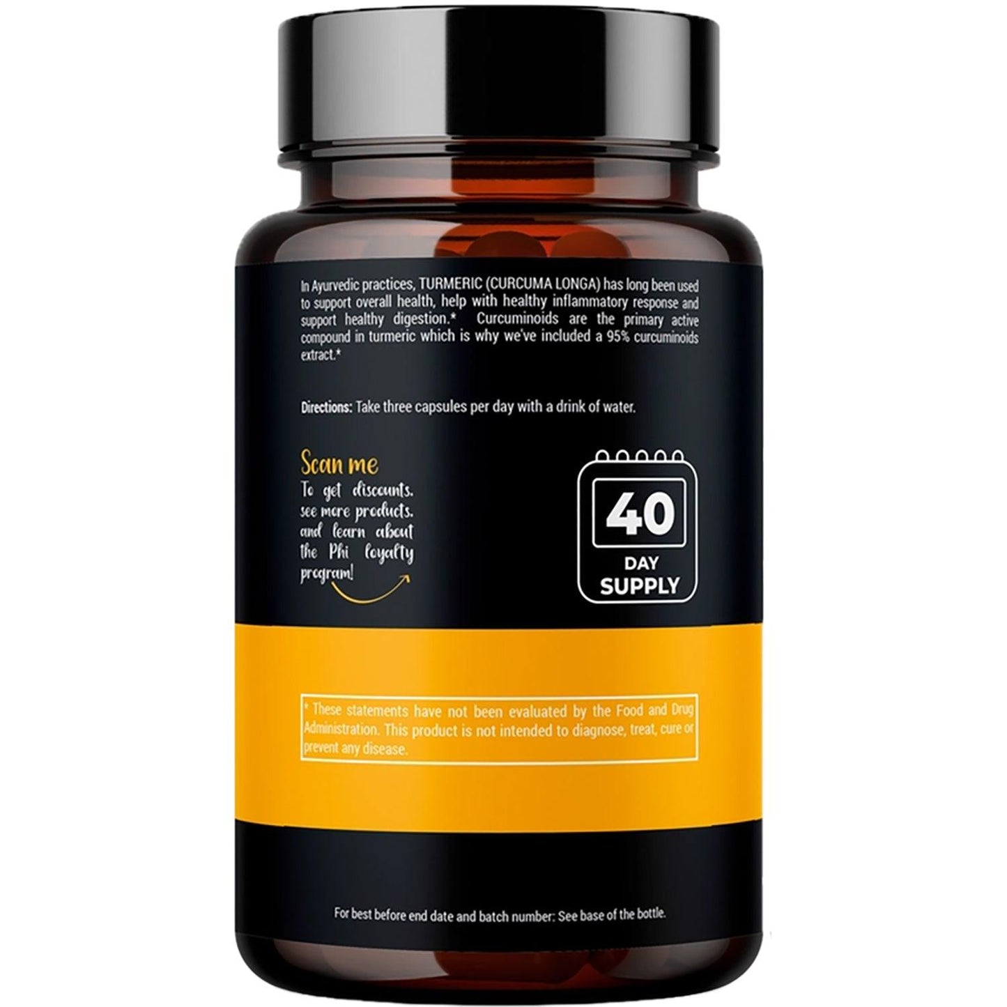 PhiNaturals Turmeric Curcumin Vegan Supplement 4,200 mg - 120 Veggie Capsules - Home Revival Shop