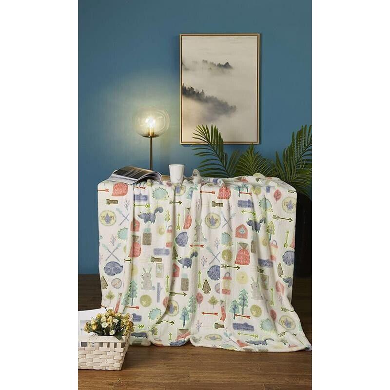 regal comfort | luxury plush glow throw | wilderness wildlife | 50" by 60" - Home Revival Shop