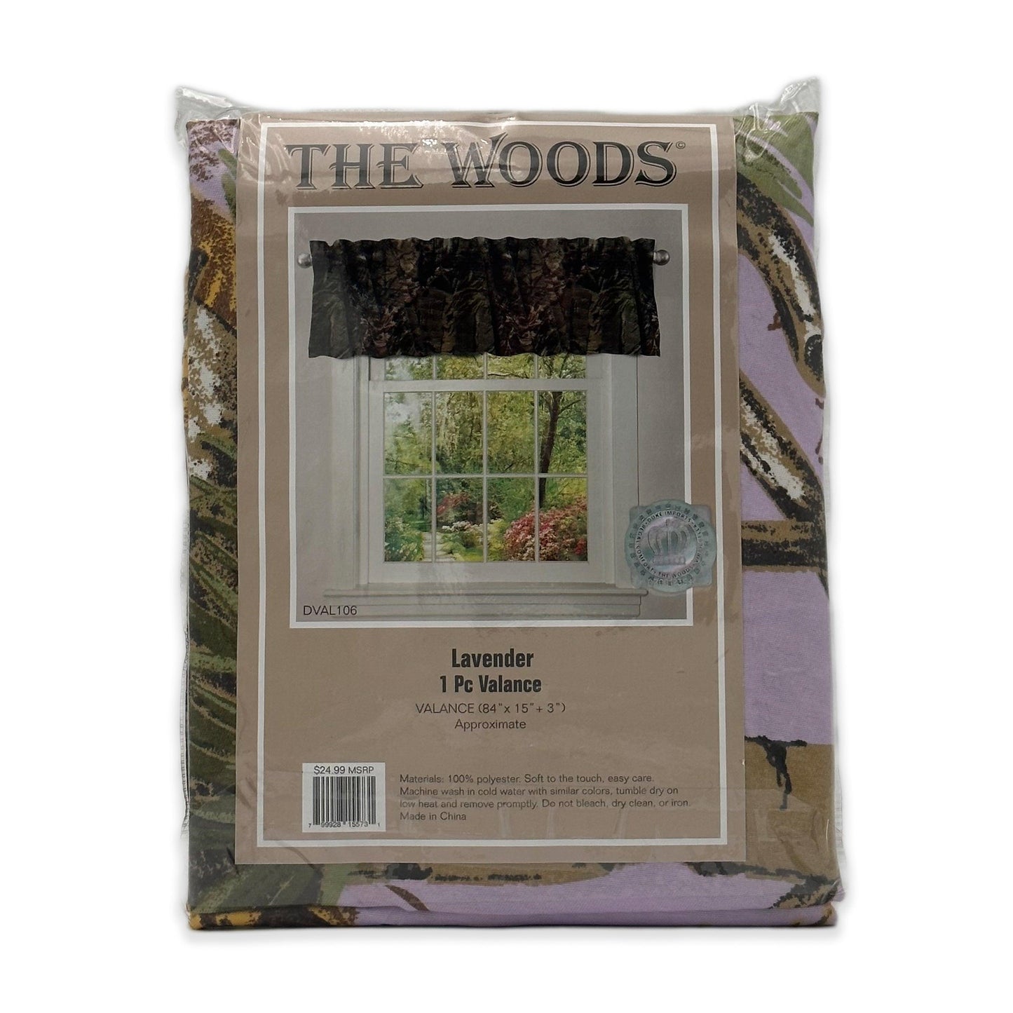 the woods | 5 pc. curtain set | lavender camouflage - Home Revival Shop