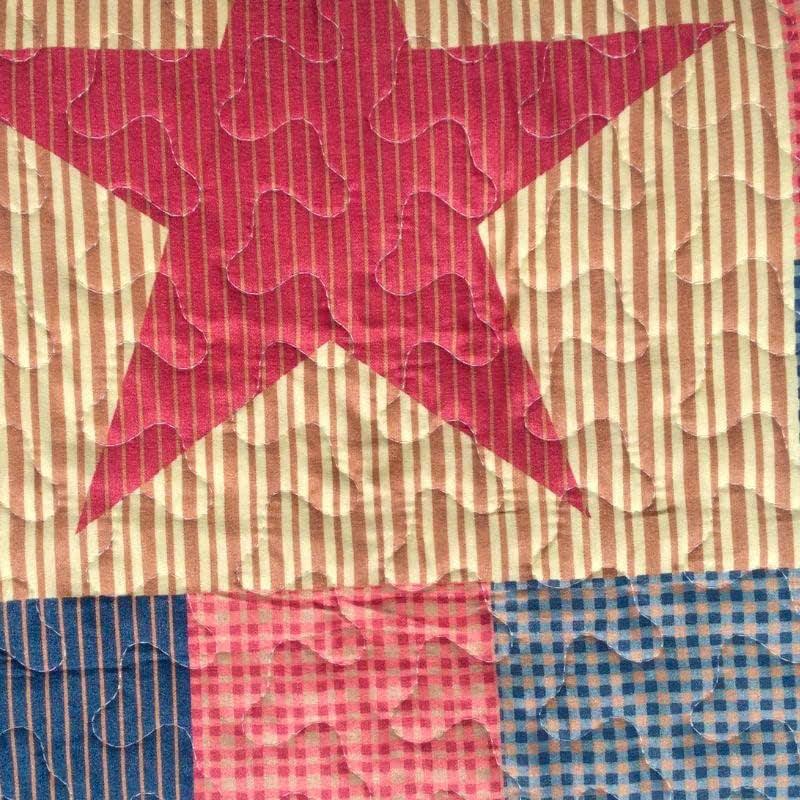 virah bella | quilt set 2 pc. | rustic/country style reversible | red/tan | twin - Home Revival Shop