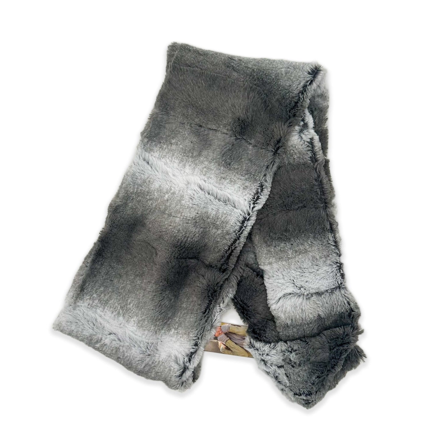 Virah Bella Super Soft Zephyr Gray Faux Fur Infinity Scarf - 33" by 6" - Home Revival Shop